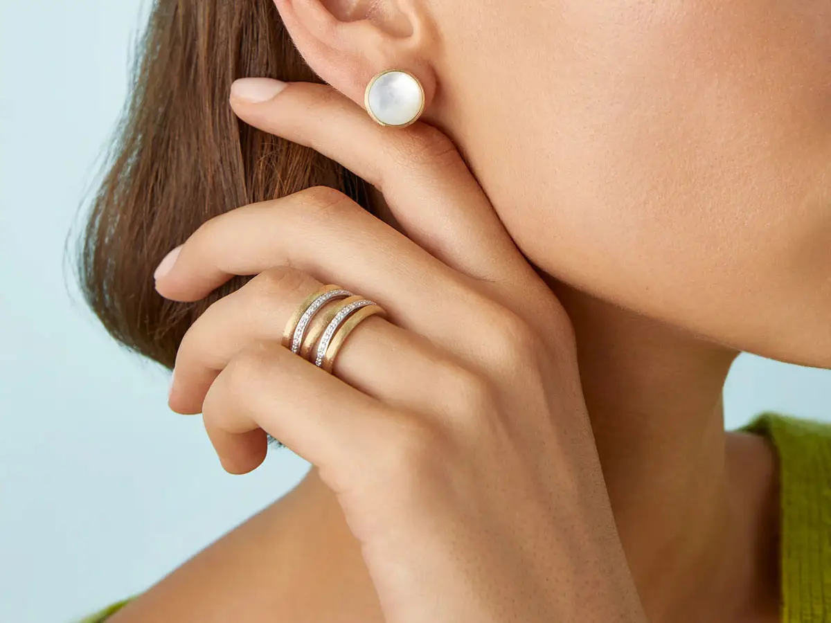 Золотые серьги Marco Bicego Jaipur Link OB1841 B YW Q6