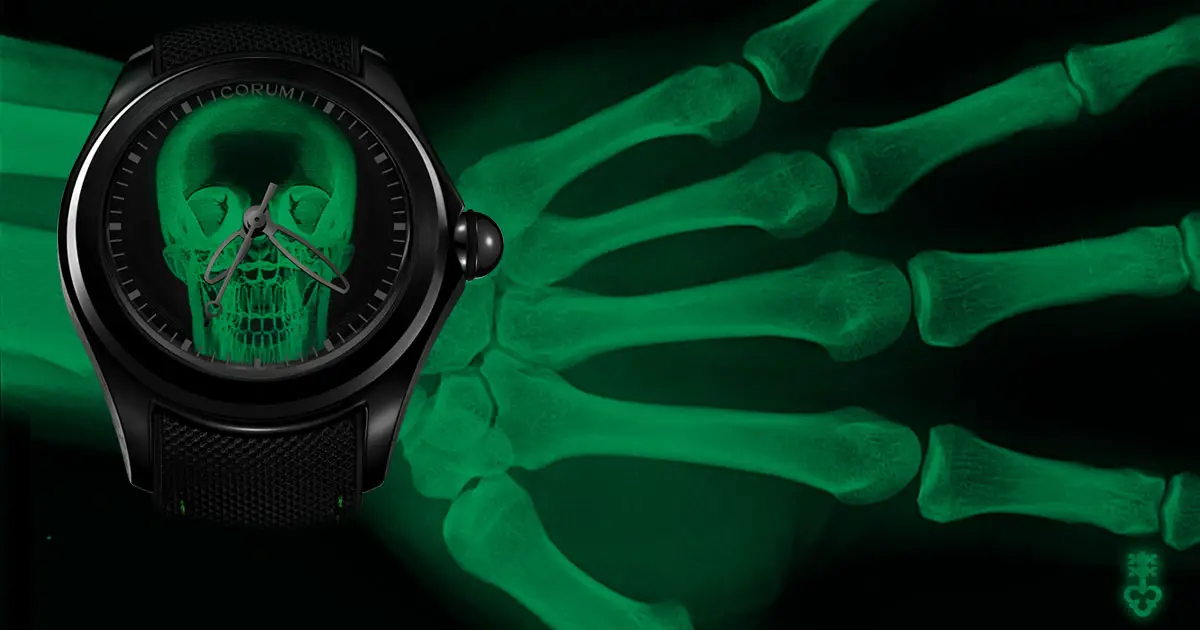 Экстравагантный череп часов Corum Bubble получил новое покрытие